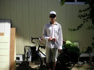 Julian Wong 6/17 outside of the casita I built for my mom