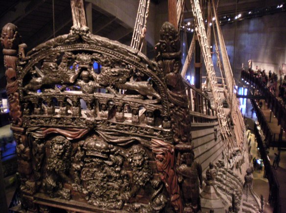 After being salvaged the ship was preserved by being sprayed with poly ethylene glycol for 17 years!!