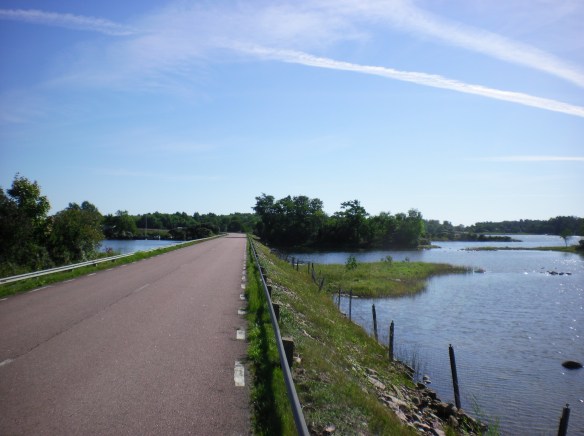 Road between islands