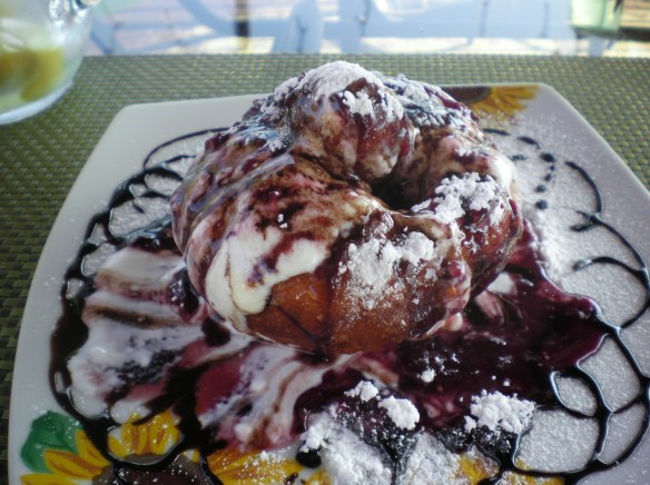Complementary lunch at a guest house on the Danube