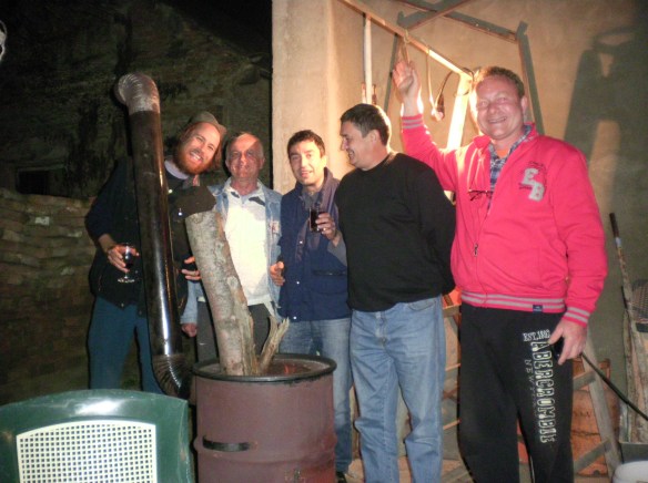 From left Dragan, Pesko, Kume