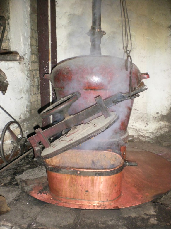 One of the three distills cranking out Rakija