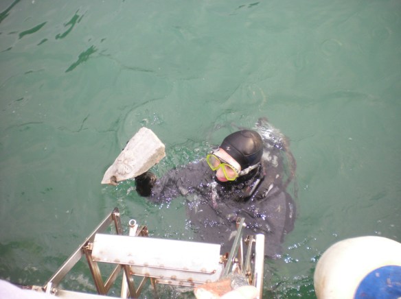 "What's that" "It looks like there is a flower carved on it"