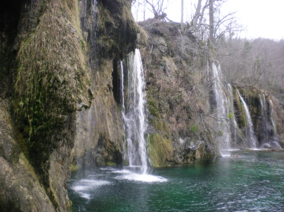 All seven lakes lead to a waterfall