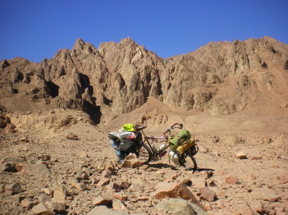 Riding and hiding on remote desert roads of the inner Sinai