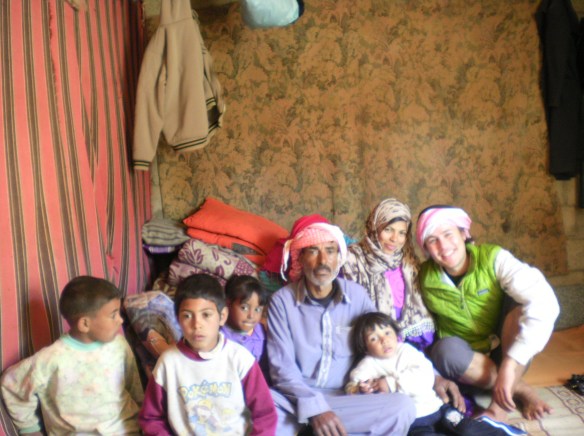 Drinking tea with local Bedouin, hours before being chased by Egyptian authorities