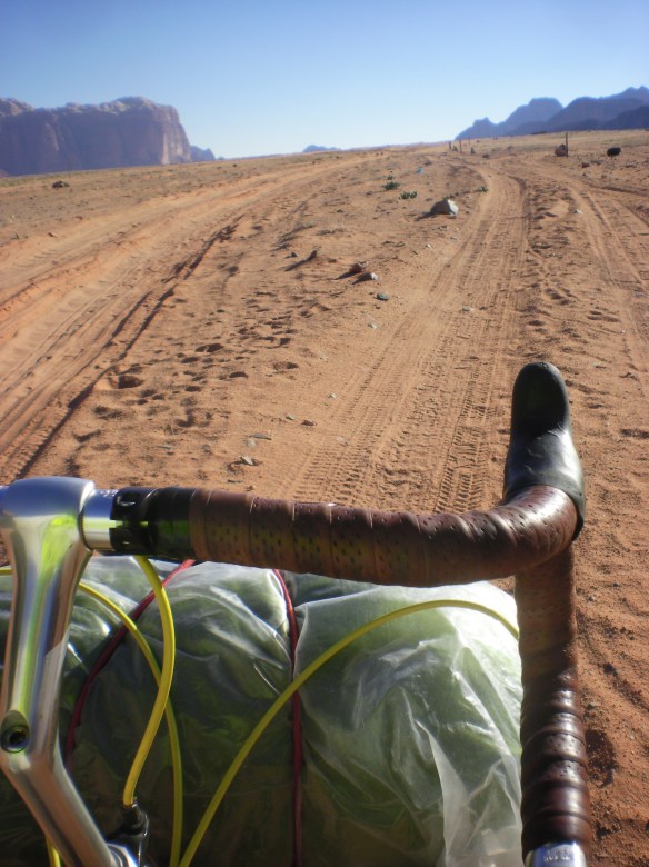 Long sandy stretches, Wadi Rum