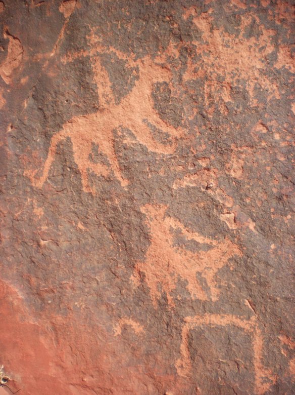 4,000 year old petroglyphs found in the canyons of Wadi Rum
