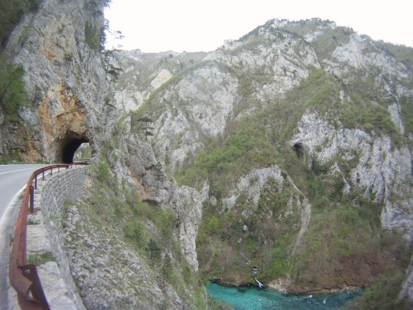 Mountains don't move for roads up here