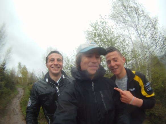 My Albanian Guides, just before crossing the barb wire fence into Kosovo