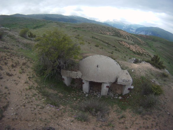 Albanian wartime concrete bunkers found throughout the Alps,