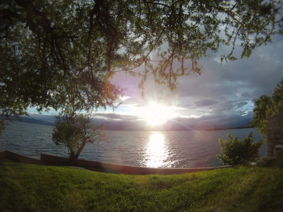 Camping spot few km into Albania