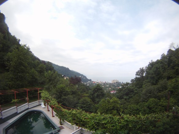 Looking down at the city of Batumi, Georgia