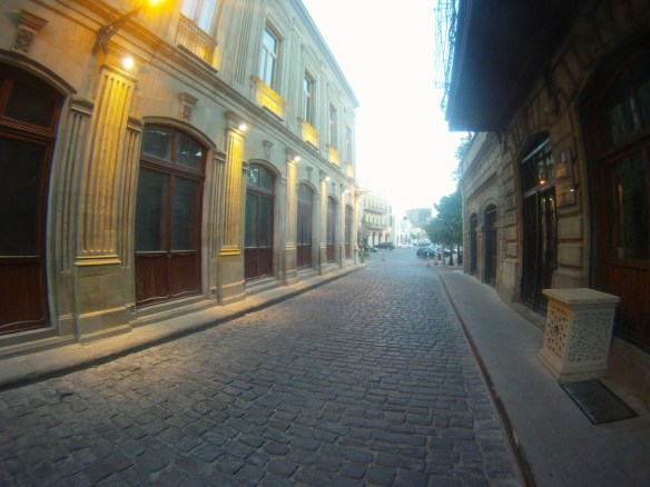 An predawn stroll through Baku's old city
