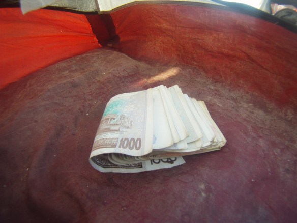 Close to $10 in Uzbekistani SOM