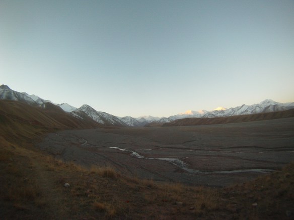 Morning sun on the mountains