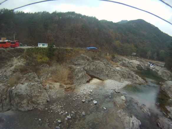The bike path followed this river all the way to the Sea of Japan