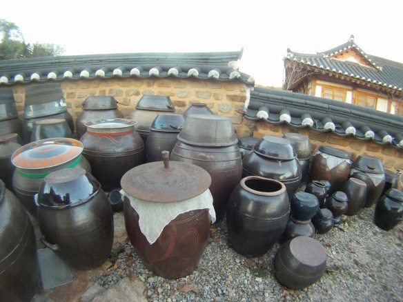Old style Kimchi ceramic pots