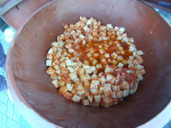 Chopped daikon kimchi