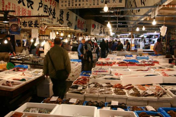 Tsukiji fish market