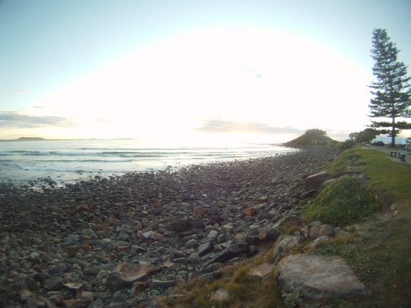 I guess if I lived next to coastline like this I would also want it all to myself. Sunrise Crescent Head beach, NSW